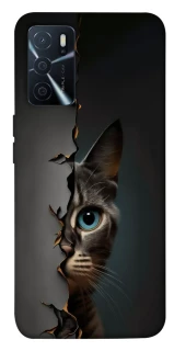 Чехол на Oppo A16s / A16 Кот-подглядыватель v2 фото 1 из 1