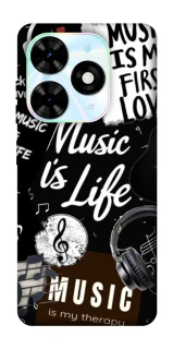 Чехол на TECNO Spark Go 2024 Music is Life фото 1 из 1
