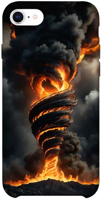 Чехол на Apple iPhone SE (2020) Огненный торнадо фото 1 из 1