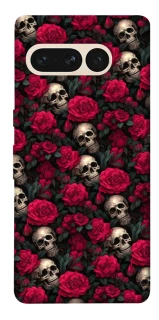 Чехол на Google Pixel 7 Pro Черепа и розы фото 1 из 1