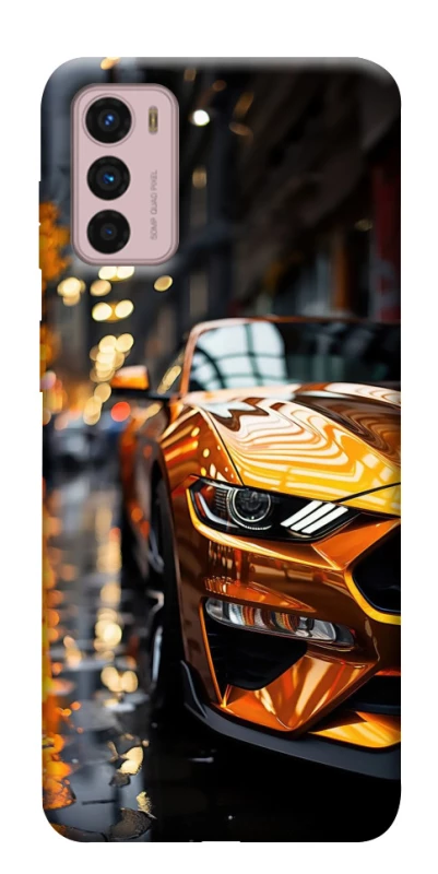 Чохол на Motorola Moto G42 Golden sports car фото 1 з 1