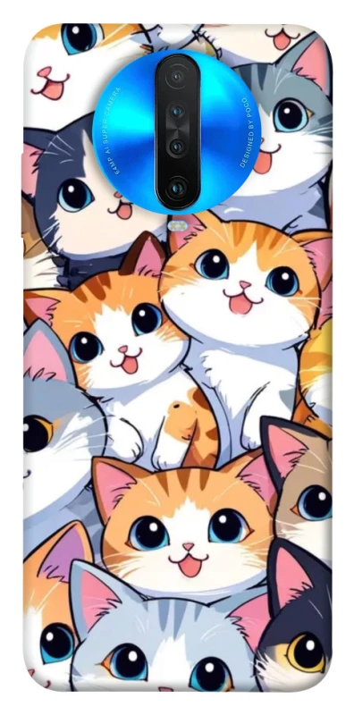 Чехол на Xiaomi Redmi K30 Cute Cat v2 фото 1 из 1