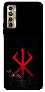 Чехол на TECNO Camon 17P Berserk Red Logo фото 1 из 1