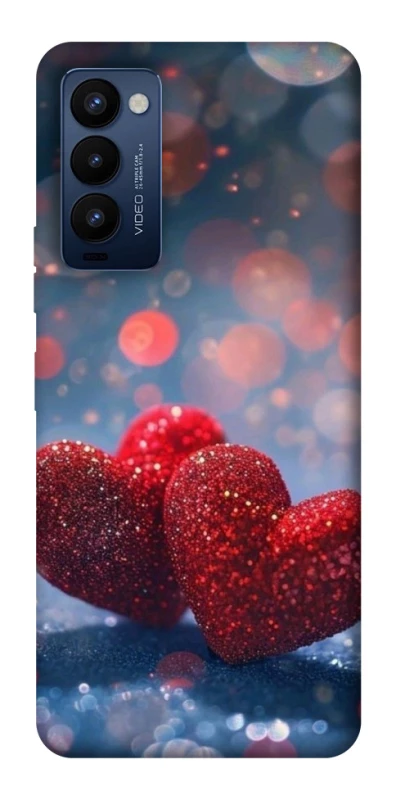 Чохол на TECNO Camon 18 Pro Red hearts фото 1 з 1