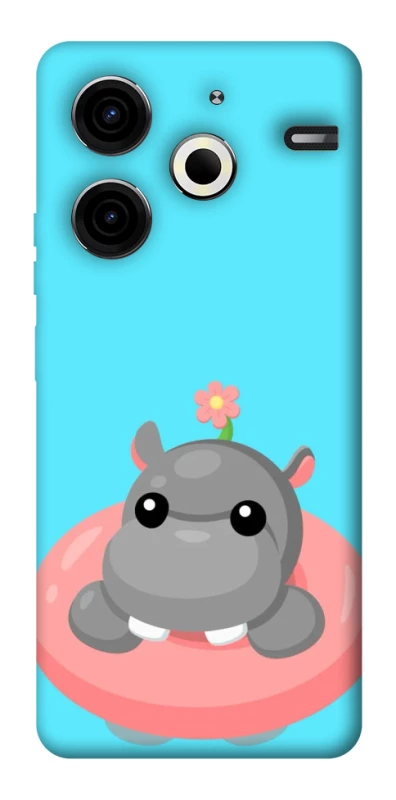 Чохол на TECNO Pova 6 Neo (LI6) Adopt Me Hippo Floatie фото 1 з 1