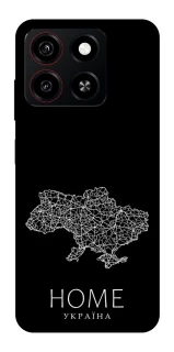 Чохол на ZTE Blade A35 4G Ukraine black map фото 1 з 1