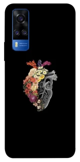 Чохол на Vivo Y51a Heart with flowers фото 1 з 1