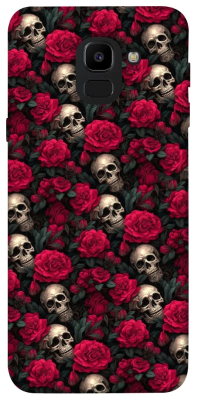 Чохол на Samsung J600F Galaxy J6 (2018) Черепа та рози фото 1 з 1