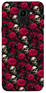 Чехол на Samsung J600F Galaxy J6 (2018) Черепа и розы фото 1 из 1