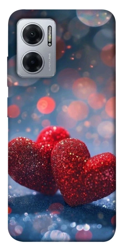 Чехол на Xiaomi Redmi Note 11E Red hearts фото 1 из 1