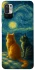 Чохол на Xiaomi Redmi Note 10 5G Cats under the stars фото 1 з 1