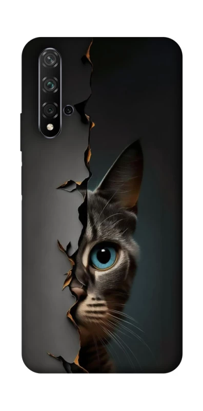 Чехол на Huawei Honor 20 / Nova 5T Кот-подглядыватель v2 фото 1 из 1