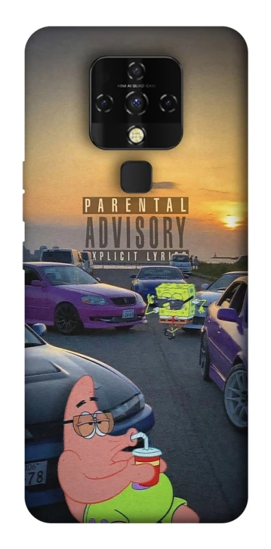 Чехол на TECNO Camon 16 SE Патрик на гонках фото 1 из 1