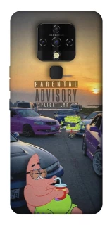 Чехол на TECNO Camon 16 SE Патрик на гонках фото 1 из 1