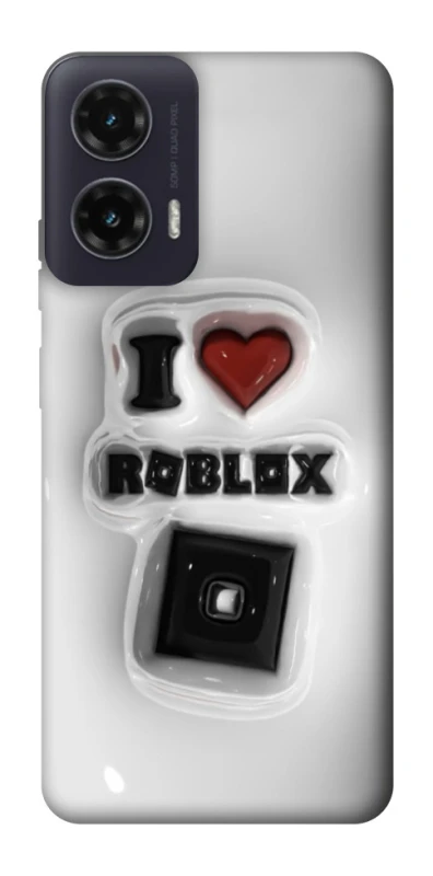 Чехол на Motorola Moto G35 I love Roblox фото 1 из 1