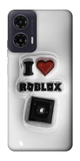 Чехол на Motorola Moto G35 I love Roblox фото 1 из 1
