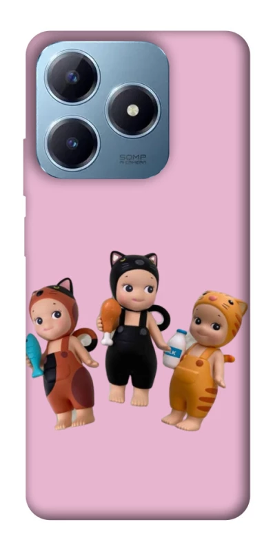 Чехол на Realme C63 Cat Cafe Trio фото 1 из 1
