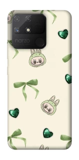 Чехол на Realme Narzo 50A Labubu Green Heart фото 1 из 1