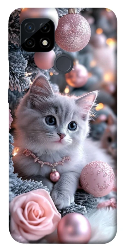Чохол на Realme C21 Christmas Kitty фото 1 з 1