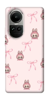 Чохол на Oppo Reno 10 Pink bows and Labubus фото 1 з 2