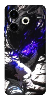 Чехол на TECNO Pova 6 Neo (LI6) Black soul anime фото 1 из 1