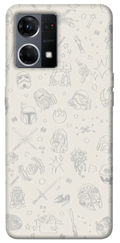 Чохол на Oppo Reno 7 4G Star Wars background ver.1 фото 1 з 1