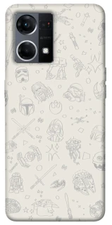 Чохол на Oppo Reno 7 4G Star Wars background ver.1 фото 1 з 1
