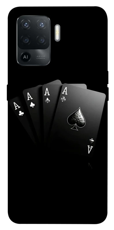 Чохол на Oppo Reno 5 Lite Black Cards фото 1 з 1