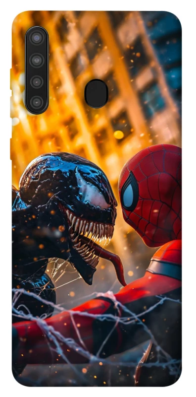 Чохол на Samsung Galaxy A21 Venom vs Spiderman фото 1 з 1