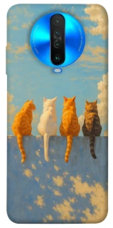 Чехол на Xiaomi Poco X2 cats on wall фото 1 из 1