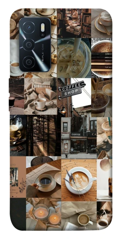 Чохол на Oppo A16s / A16 Coffee collage ver.3 фото 1 з 1