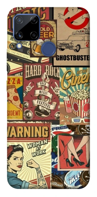Чехол на Realme C15 Retro collage ver.2 фото 1 из 1