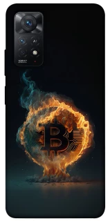Чохол на Xiaomi Redmi Note 11 Pro 4G/5G Fire Bitcoin фото 1 з 1