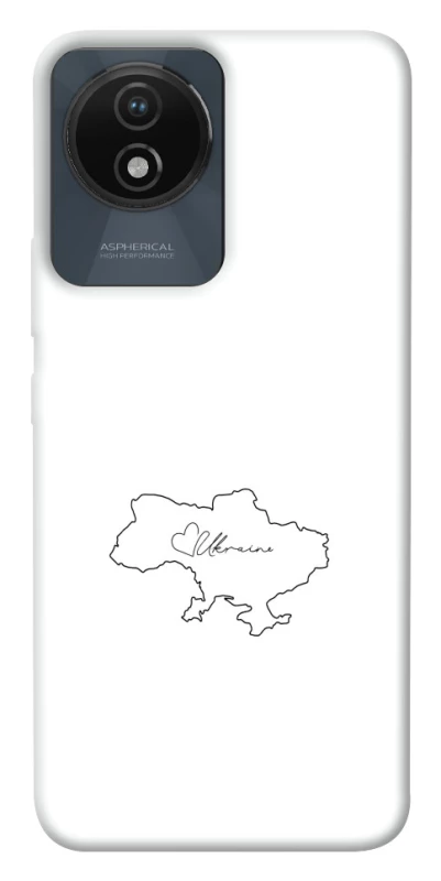 Чохол на Vivo Y02 Ukraine map фото 1 з 1