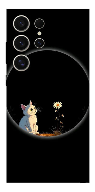 Чохол на Samsung Galaxy S25 Ultra Cat and flower фото 1 з 1
