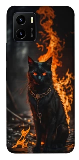 Чехол на Vivo Y15s Огненный кот фото 1 из 1