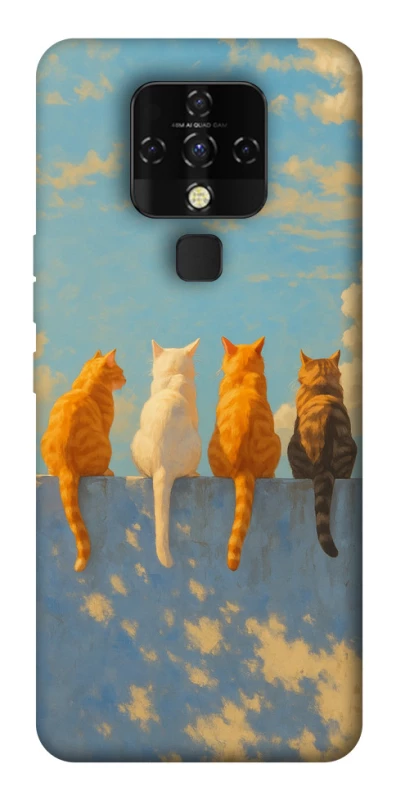 Чехол на TECNO Camon 16 SE cats on wall фото 1 Чехол на TECNO Camon 16 SE cats on wall фото 1 из 1