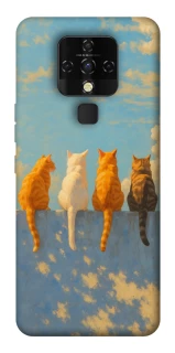 Чехол на TECNO Camon 16 SE cats on wall фото 1 Чехол на TECNO Camon 16 SE cats on wall фото 1 из 1