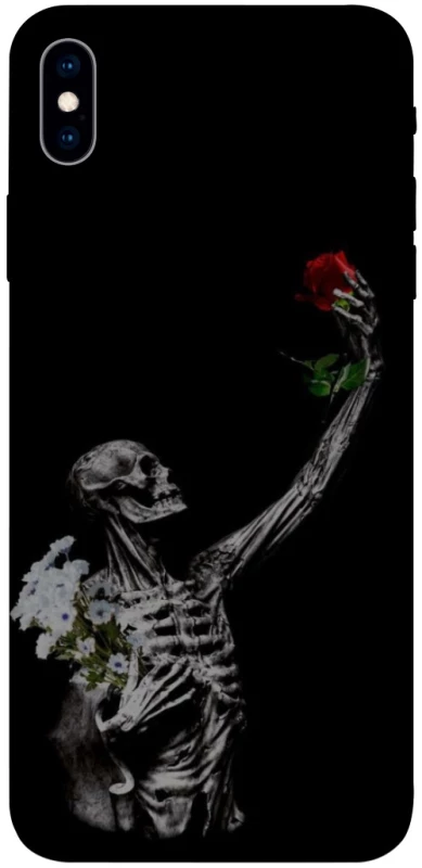 Чехол на Apple iPhone XS Max (6.5") Skeleton vs Rose фото 1 из 1