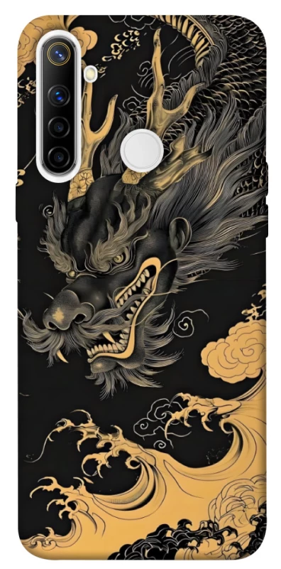 Чохол на Realme 6i gold dragon фото 1 з 1