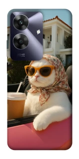 Чехол на Realme Note 60 Stylish Cat Cruise фото 1 из 1