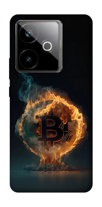Чохол на Realme GT 7T Fire Bitcoin фото 1 з 1