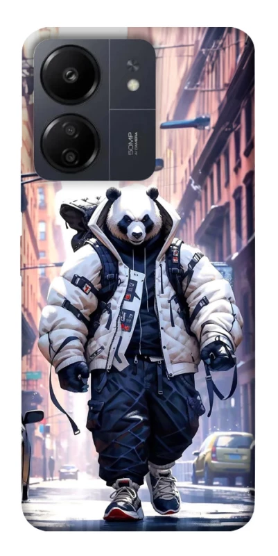 Чехол на Xiaomi Redmi 13C Панда курьер фото 1 из 1