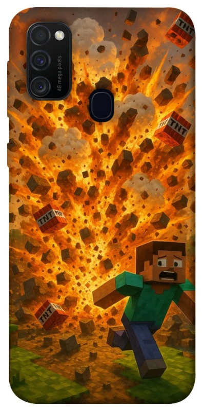 Чохол на Samsung Galaxy M30s / M21 Minecraft v7 фото 1 з 1