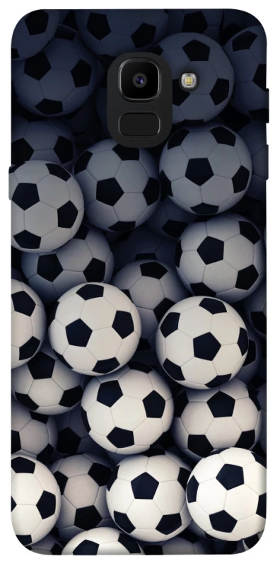 Чехол на Samsung J600F Galaxy J6 (2018) Футбольные мячи фото 1 из 1