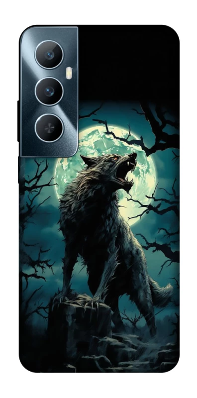 Чехол на Realme C65 4G Волк под луной фото 1 из 1