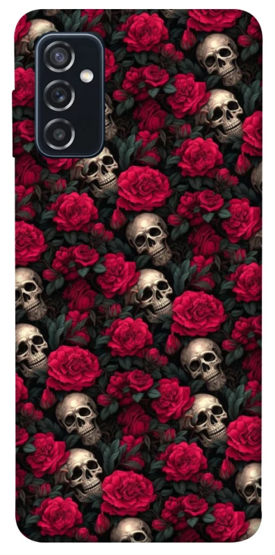 Чохол на Samsung Galaxy M52 Черепа та рози фото 1 з 1