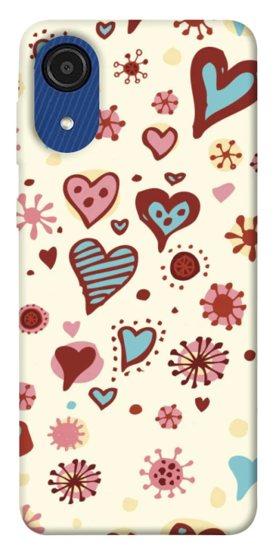 Чехол на Samsung Galaxy A03 Core Pretty hearts фото 1 из 1