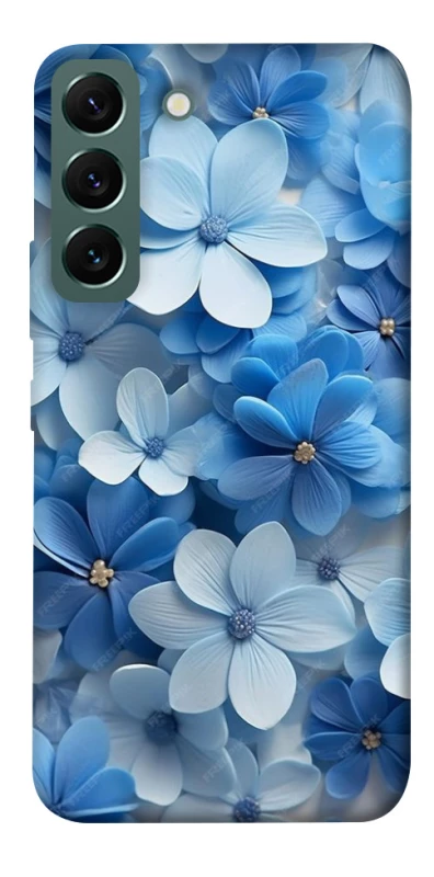 Чехол на Samsung Galaxy S22 Синие цветы фото 1 из 1