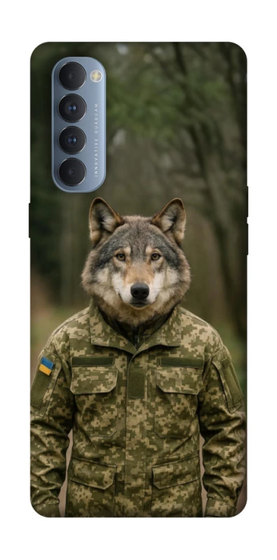Чохол на Oppo Reno 4 Pro Вовк захисник фото 1 з 1
